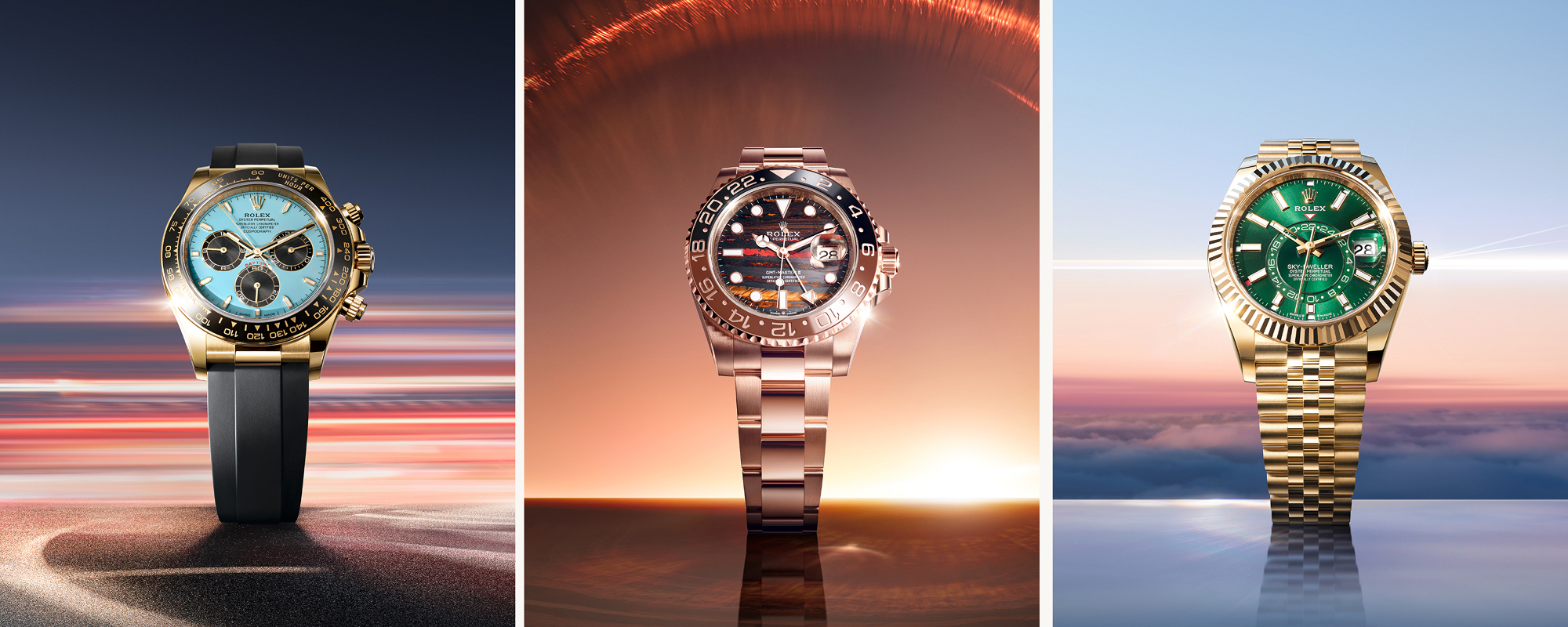 Rolex exclusive dials 2025 – Daytona, GMT‑Master II, Sky‑Dweller at Rolex Boutique Sentosa
