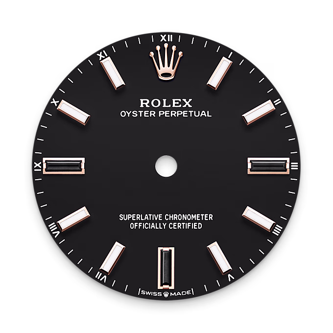 Rolex Oyster Perpetual 18 ct Everose gold M124205-0001 - Rolex Boutique Sentosa