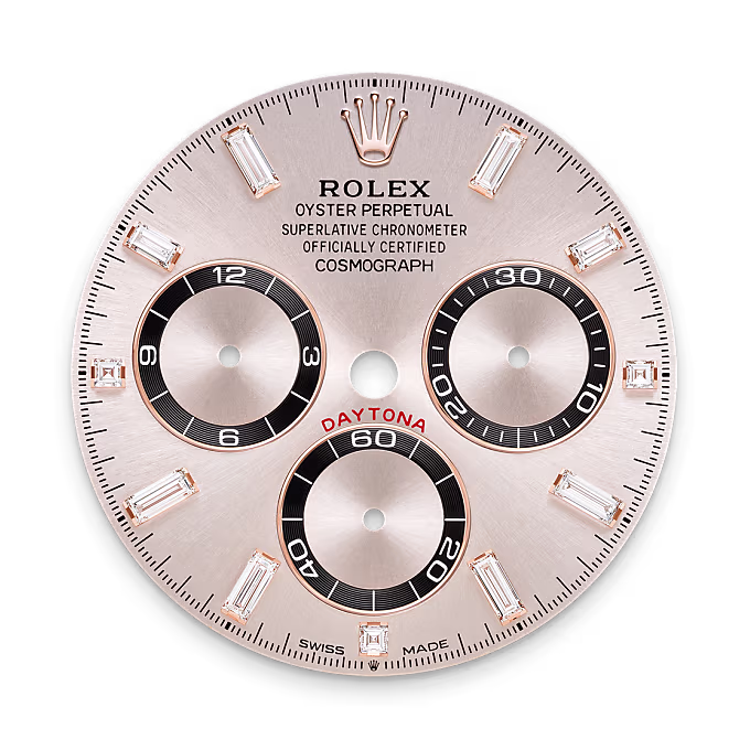 Rolex Cosmograph Daytona 18 ct Everose gold with lugs set with diamonds M126535TBR-0002 - Rolex Boutique Sentosa