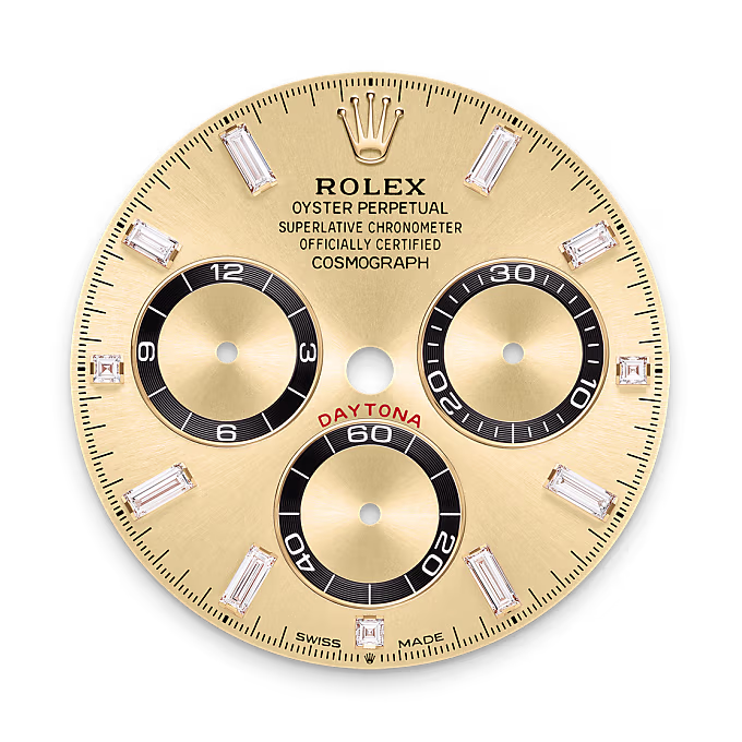 Rolex Cosmograph Daytona 18 ct yellow gold with lugs set with diamonds M126538TBR-0004 - Rolex Boutique Sentosa