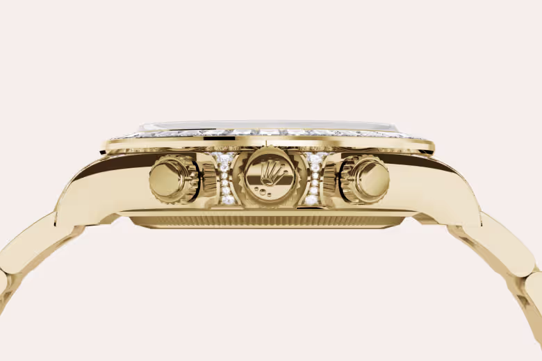 Rolex Cosmograph Daytona 18 ct yellow gold with lugs set with diamonds M126598TBR-0001 - Rolex Boutique Sentosa