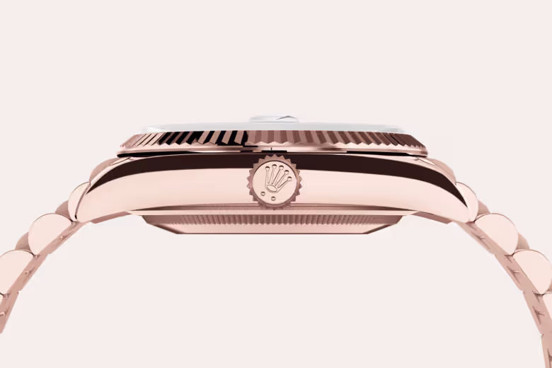 Rolex Day-Date 18 ct Everose gold M128235-0009 - Rolex Boutique Sentosa