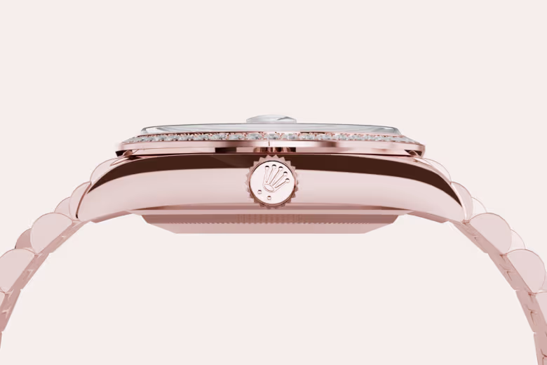 Rolex Day-Date 18 ct Everose gold M128345RBR-0084 - Rolex Boutique Sentosa