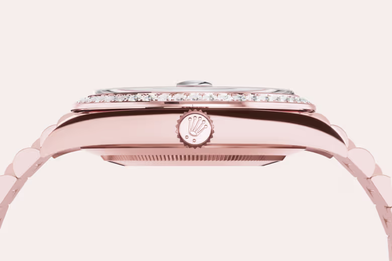 Rolex Day-Date 18 ct Everose gold M228345RBR-0016 - Rolex Boutique Sentosa