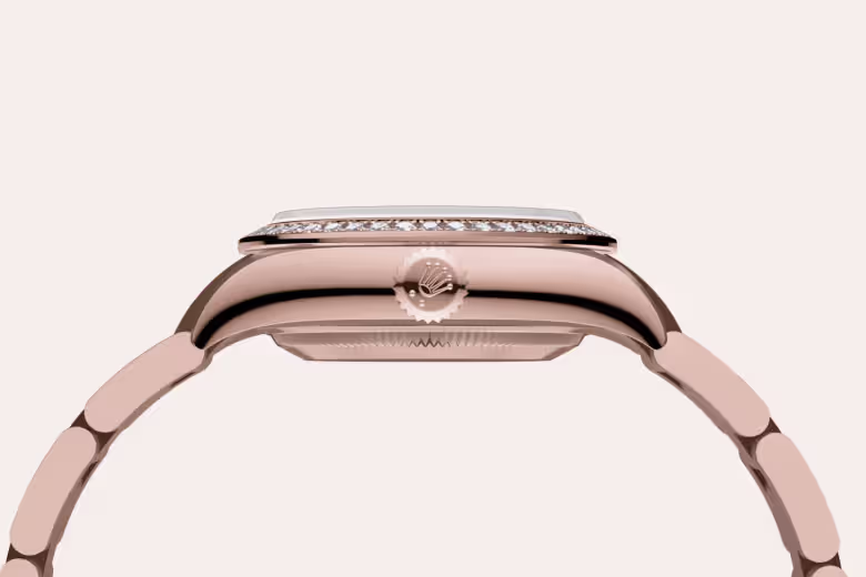 Rolex Oyster Perpetual 18 ct Everose gold M276245RBR-0001 - Rolex Boutique Sentosa