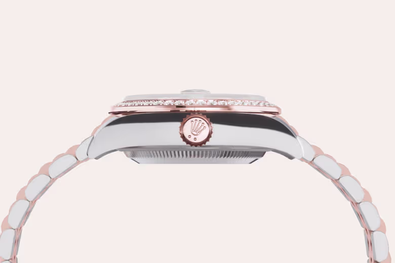 Rolex Lady-Datejust Everose Rolesor - combination of Oystersteel and Everose gold M279381RBR-0007 - Rolex Boutique Sentosa