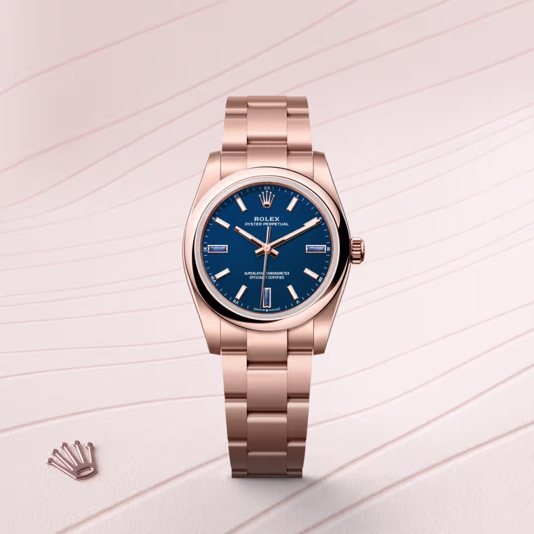 Rolex Oyster Perpetual 18 ct Everose gold M124205-0002 - Rolex Boutique Sentosa