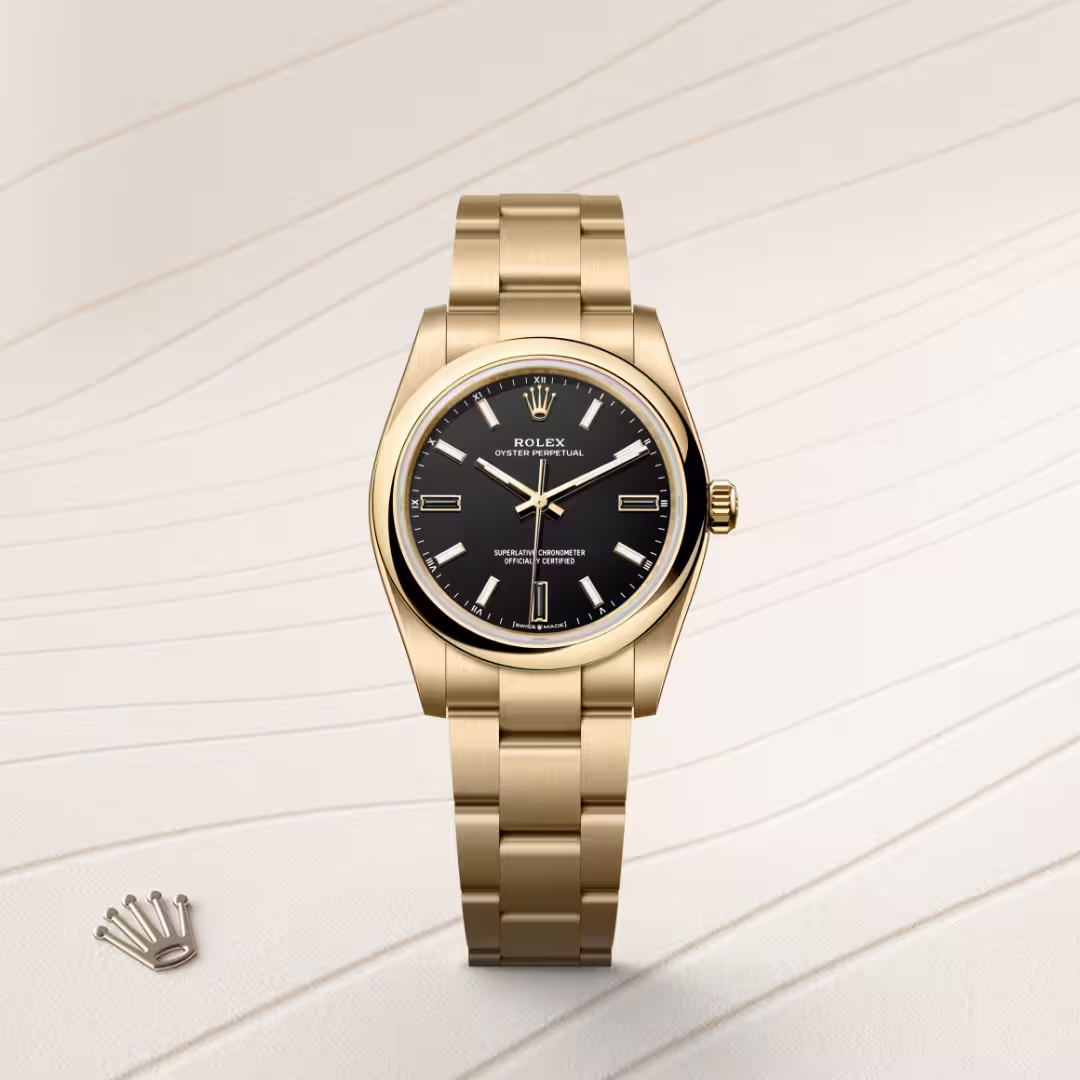 Rolex Oyster Perpetual 18 ct yellow gold M124208-0001 - Rolex Boutique Sentosa