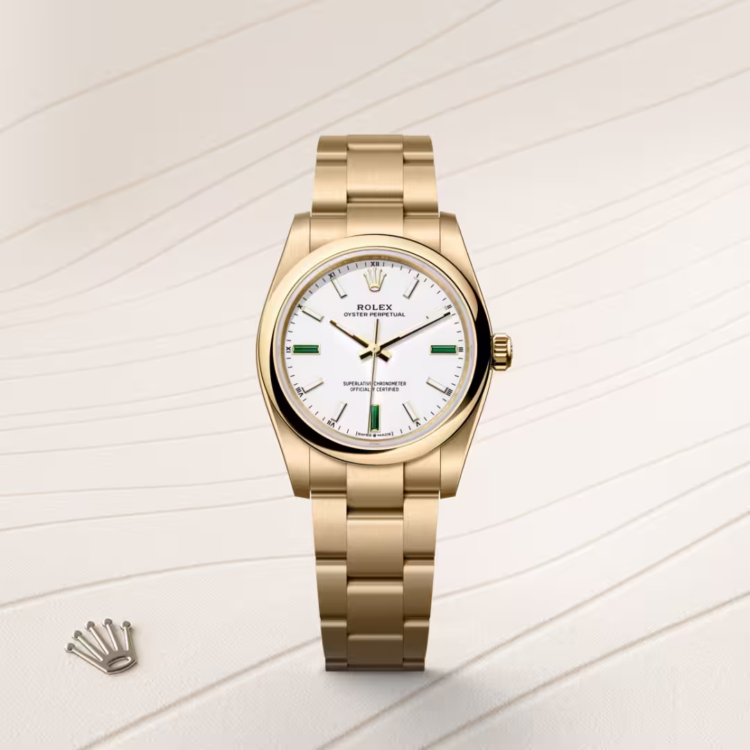 Rolex Oyster Perpetual 18 ct yellow gold M124208-0002 - Rolex Boutique Sentosa