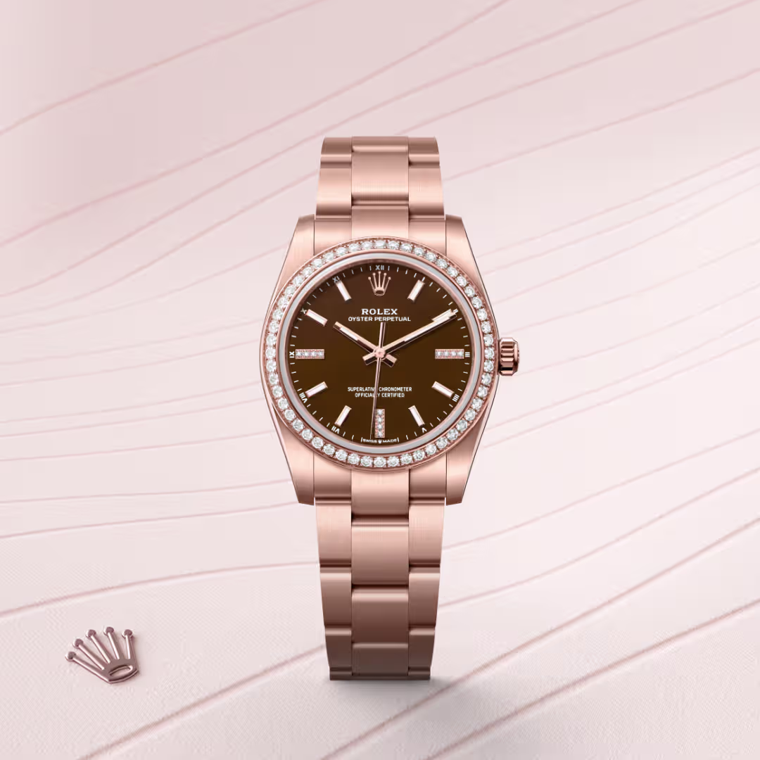 Rolex Oyster Perpetual 18 ct Everose gold M124245RBR-0001 - Rolex Boutique Sentosa