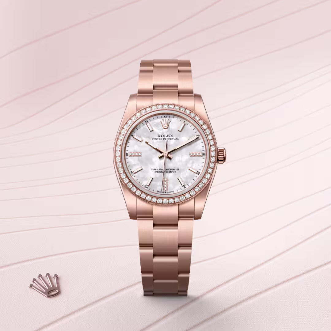 Rolex Oyster Perpetual 18 ct Everose gold M124245RBR-0002 - Rolex Boutique Sentosa