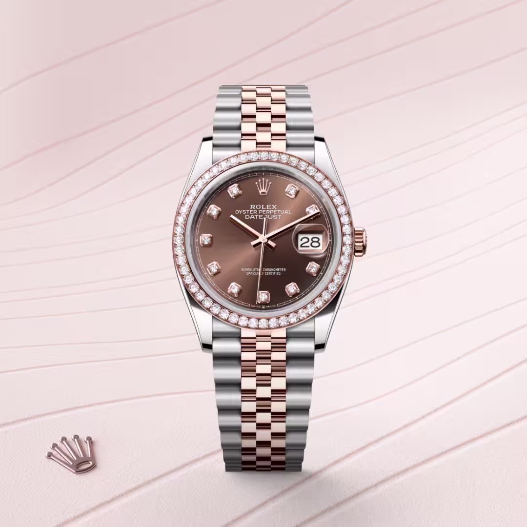 Rolex Datejust Everose Rolesor - combination of Oystersteel and Everose gold M126281RBR-0041 - Rolex Boutique Sentosa