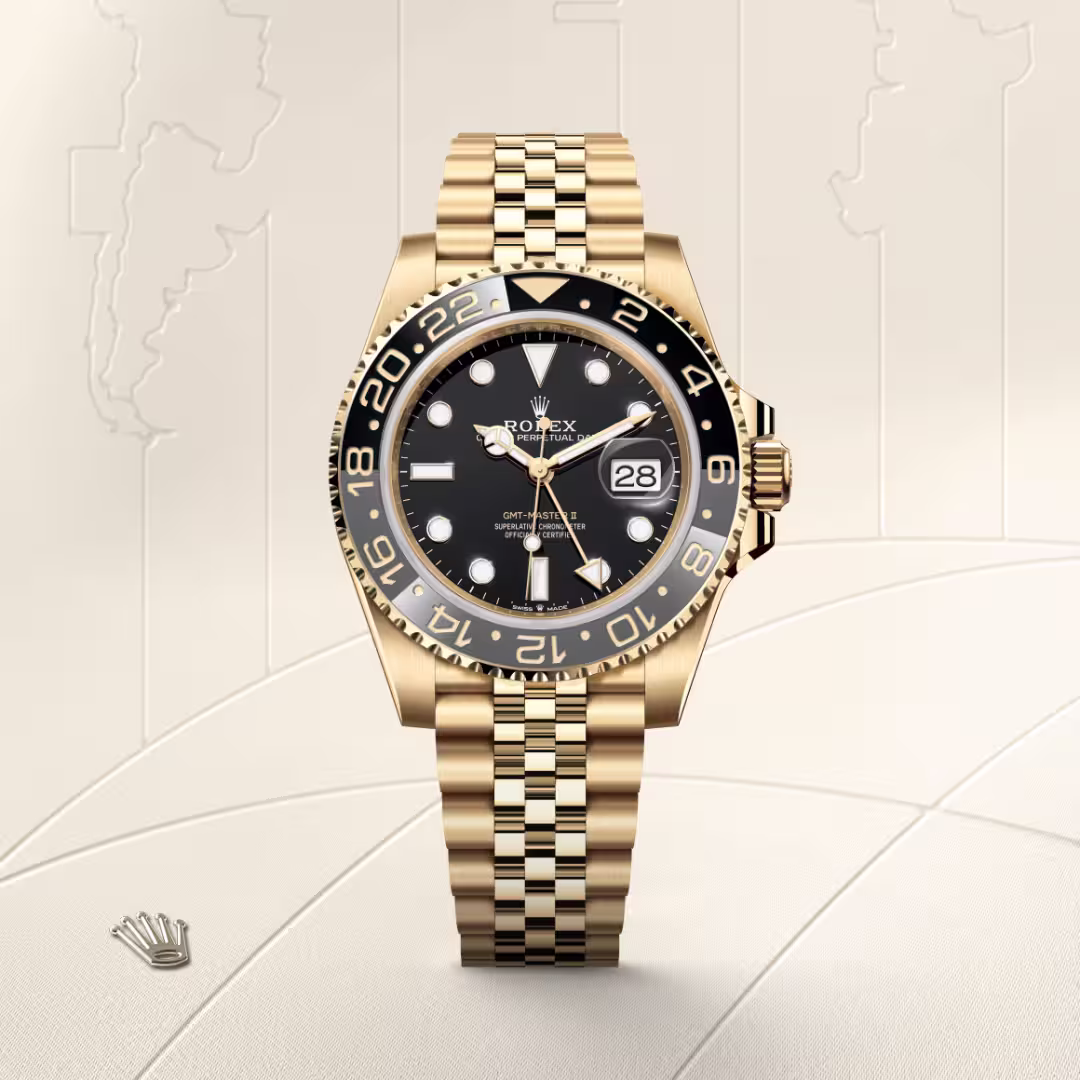 Rolex GMT-Master II 18 ct yellow gold M126718GRNR-0001 - Rolex Boutique Sentosa