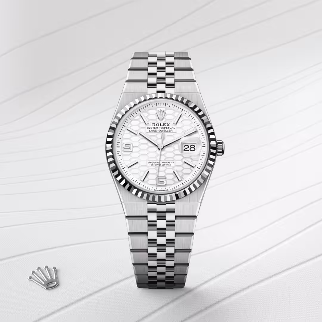 Rolex Land-Dweller White Rolesor - combination of Oystersteel and white gold M127234-0001 - Rolex Boutique Sentosa