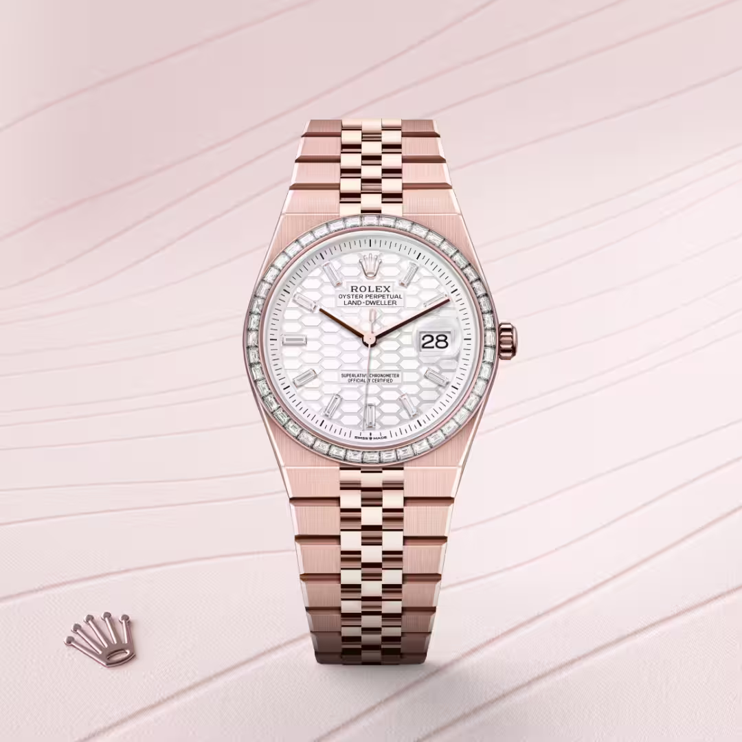 Rolex Land-Dweller 18 ct Everose gold M127285TBR-0002 - Rolex Boutique Sentosa