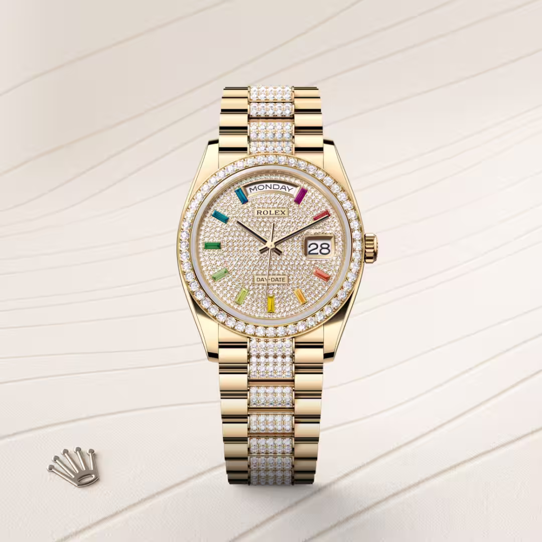 Rolex Day-Date 18 ct yellow gold M128348RBR-0031 - Rolex Boutique Sentosa