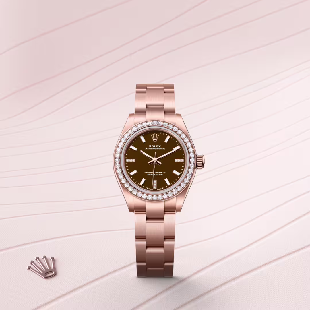 Rolex Oyster Perpetual 18 ct Everose gold M276245RBR-0002 - Rolex Boutique Sentosa
