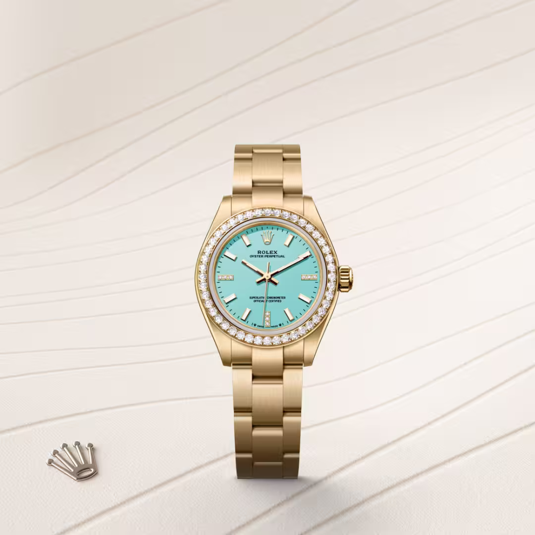 Rolex Oyster Perpetual 18 ct yellow gold M276248RBR-0001 - Rolex Boutique Sentosa