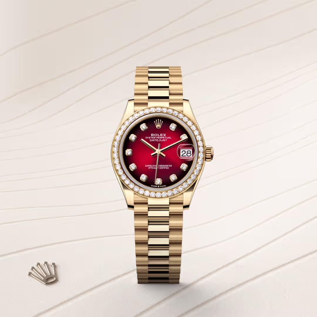 Rolex Datejust 18 ct yellow gold M278288RBR-0041 - Rolex Boutique Sentosa