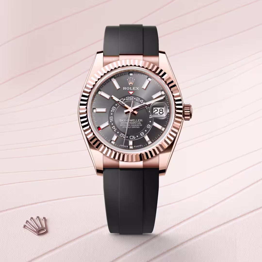 Rolex Sky-Dweller 18 ct Everose gold M336235-0004 - Rolex Boutique Sentosa