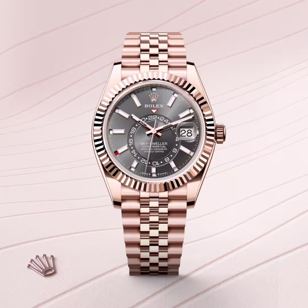 Rolex Sky-Dweller 18 ct Everose gold M336935-0008 - Rolex Boutique Sentosa