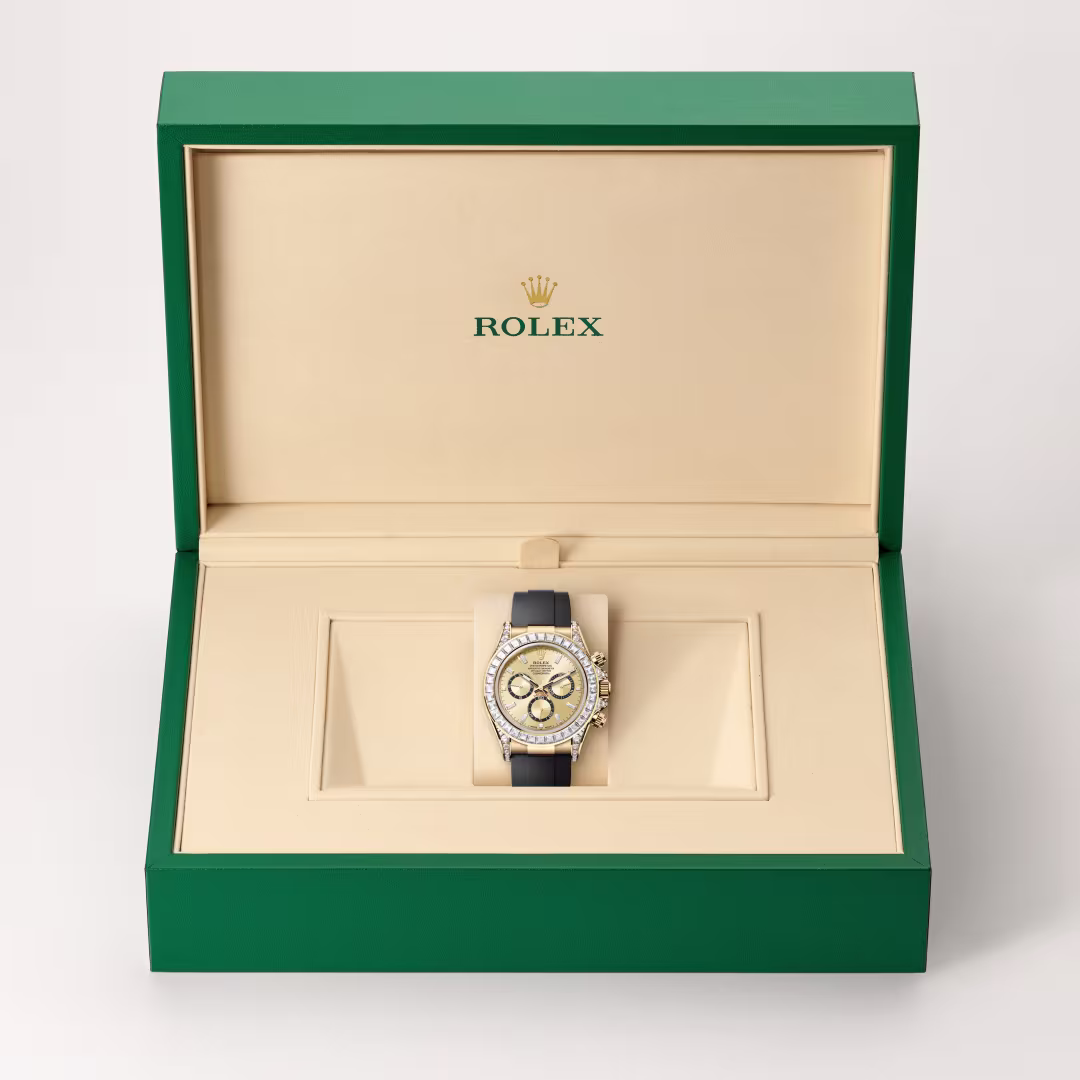 Rolex Cosmograph Daytona 18 ct yellow gold with lugs set with diamonds M126538TBR-0004 - Rolex Boutique Sentosa