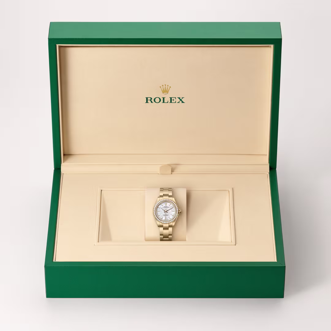 Rolex Oyster Perpetual 18 ct yellow gold M276248RBR-0002 - Rolex Boutique Sentosa