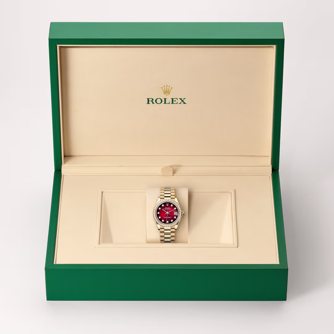 Rolex Datejust 18 ct yellow gold M278288RBR-0041 - Rolex Boutique Sentosa