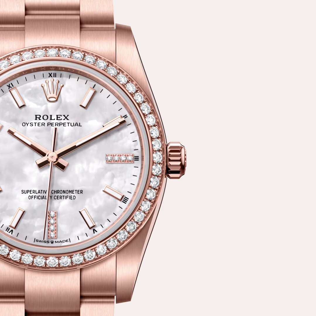 Rolex Oyster Perpetual 18 ct Everose gold M124245RBR-0002 - Rolex Boutique Sentosa