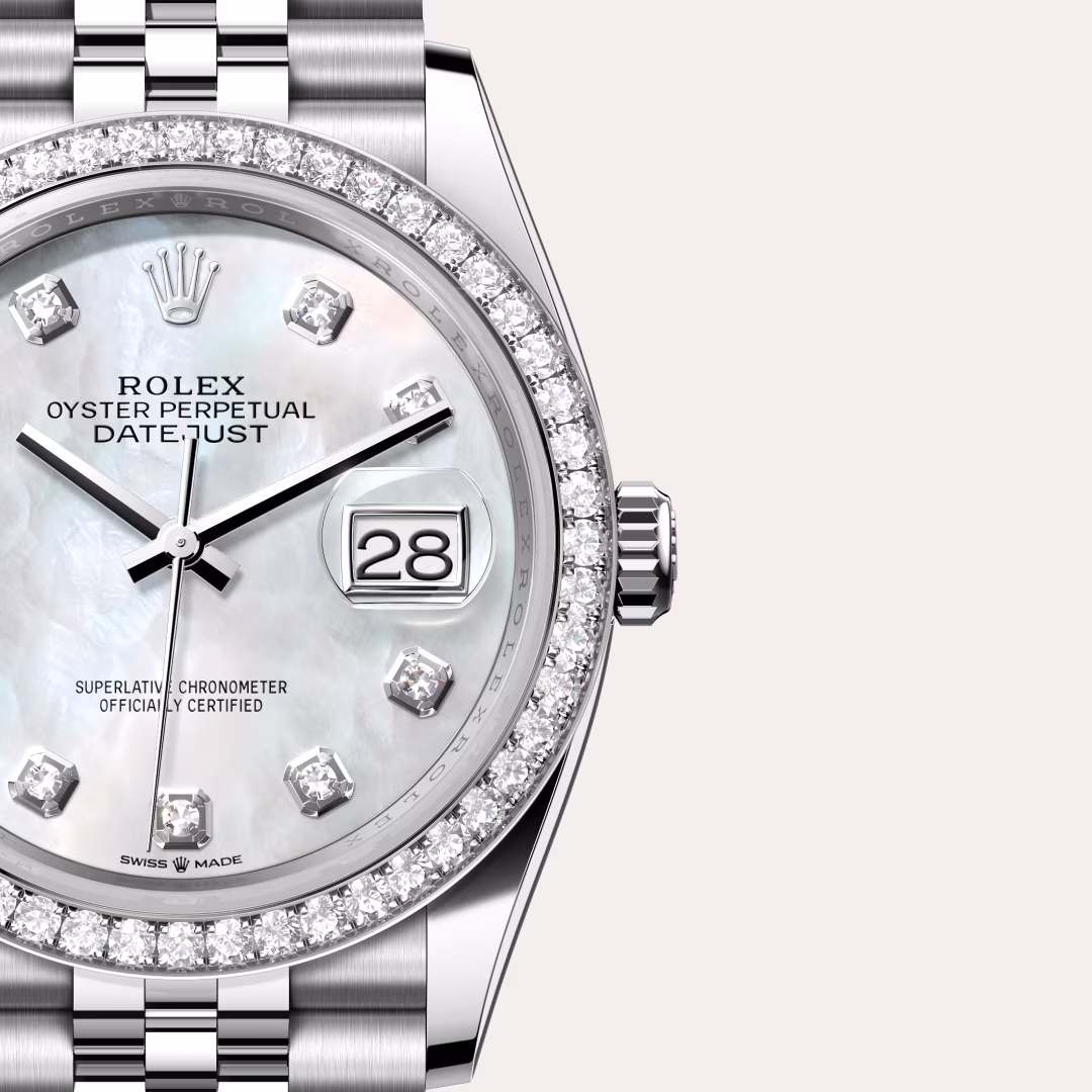 Rolex Datejust White Rolesor - combination of Oystersteel and white gold M126284RBR-0011 - Rolex Boutique Sentosa