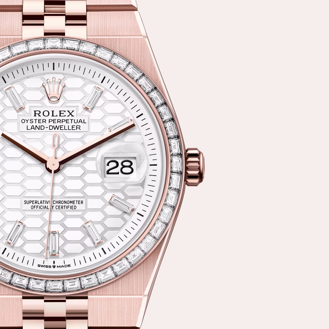 Rolex Land-Dweller 18 ct Everose gold M127285TBR-0002 - Rolex Boutique Sentosa