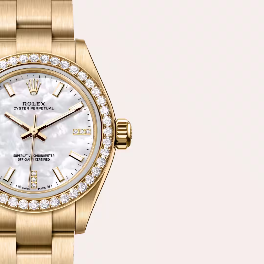 Rolex Oyster Perpetual 18 ct yellow gold M276248RBR-0002 - Rolex Boutique Sentosa