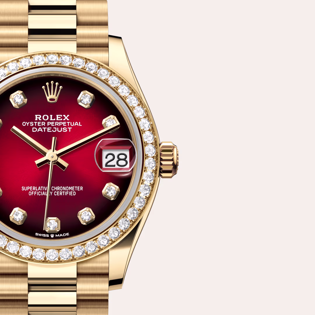 Rolex Datejust 18 ct yellow gold M278288RBR-0041 - Rolex Boutique Sentosa