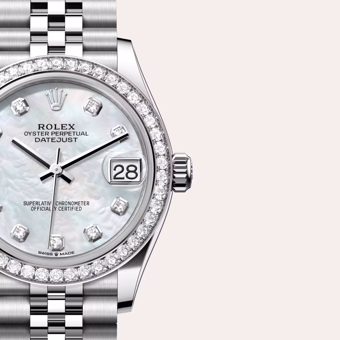 Rolex Datejust White Rolesor - combination of Oystersteel and white gold M278384RBR-0008 - Rolex Boutique Sentosa