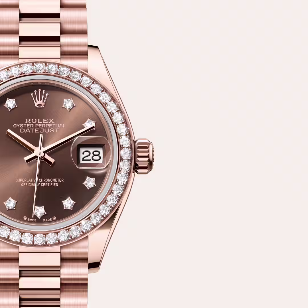 Rolex Lady-Datejust 18 ct Everose gold M279135RBR-0001 - Rolex Boutique Sentosa