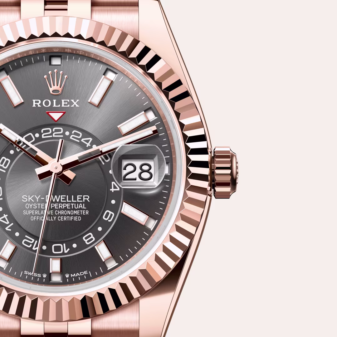 Rolex Sky-Dweller 18 ct Everose gold M336935-0008 - Rolex Boutique Sentosa