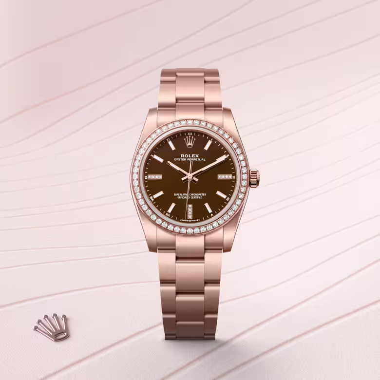 Rolex Oyster Perpetual 18 ct Everose gold M124245RBR-0001 - Rolex Boutique Sentosa