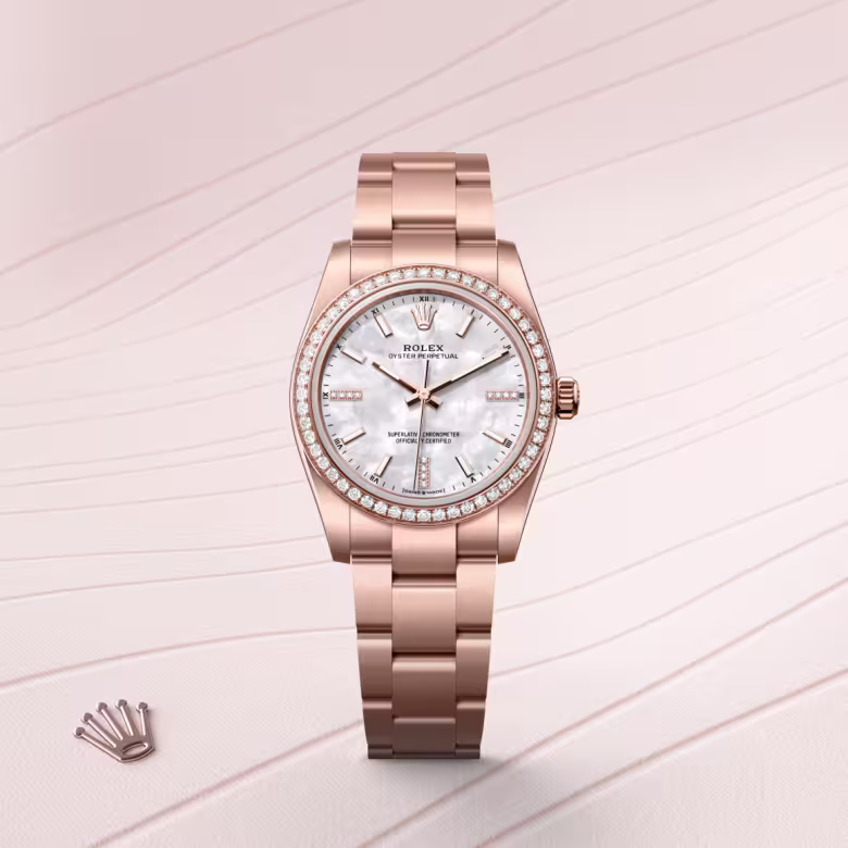 Rolex Oyster Perpetual 18 ct Everose gold M124245RBR-0002 - Rolex Boutique Sentosa