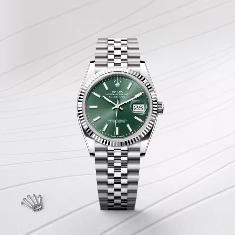 Rolex Datejust White Rolesor - combination of Oystersteel and white gold M126234-0051 - Rolex Boutique Sentosa