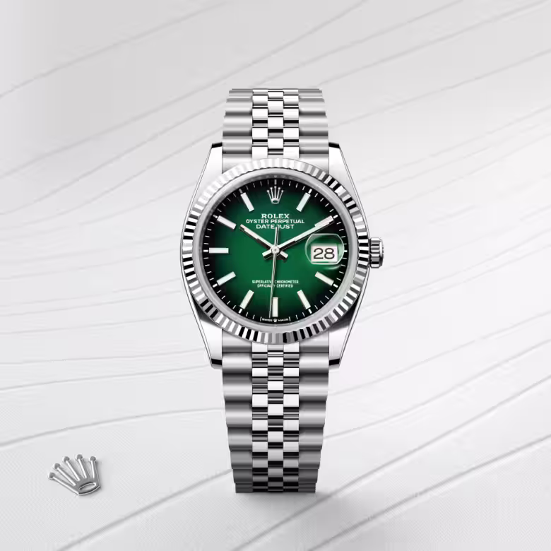 Rolex Datejust White Rolesor - combination of Oystersteel and white gold M126234-0059 - Rolex Boutique Sentosa