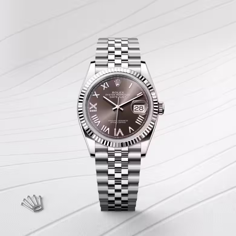 Rolex Datejust White Rolesor - combination of Oystersteel and white gold M126234-0071 - Rolex Boutique Sentosa