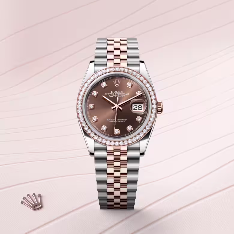 Rolex Datejust Everose Rolesor - combination of Oystersteel and Everose gold M126281RBR-0041 - Rolex Boutique Sentosa