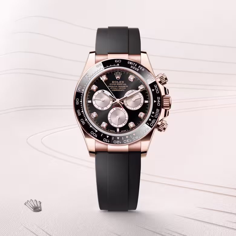 Rolex Cosmograph Daytona 18 ct Everose gold M126515LN-0004 - Rolex Boutique Sentosa