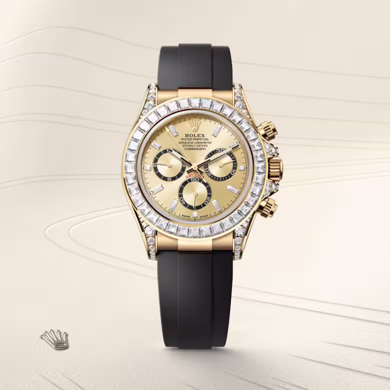 Rolex Cosmograph Daytona 18 ct yellow gold with lugs set with diamonds M126538TBR-0004 - Rolex Boutique Sentosa