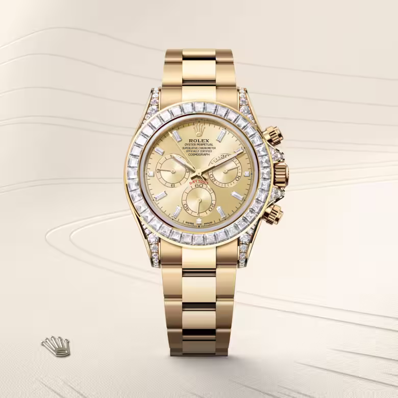 Rolex Cosmograph Daytona 18 ct yellow gold with lugs set with diamonds M126598TBR-0001 - Rolex Boutique Sentosa