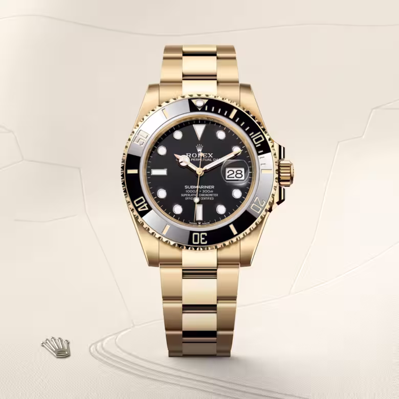 Rolex Submariner 18 ct yellow gold M126618LN-0002 - Rolex Boutique Sentosa