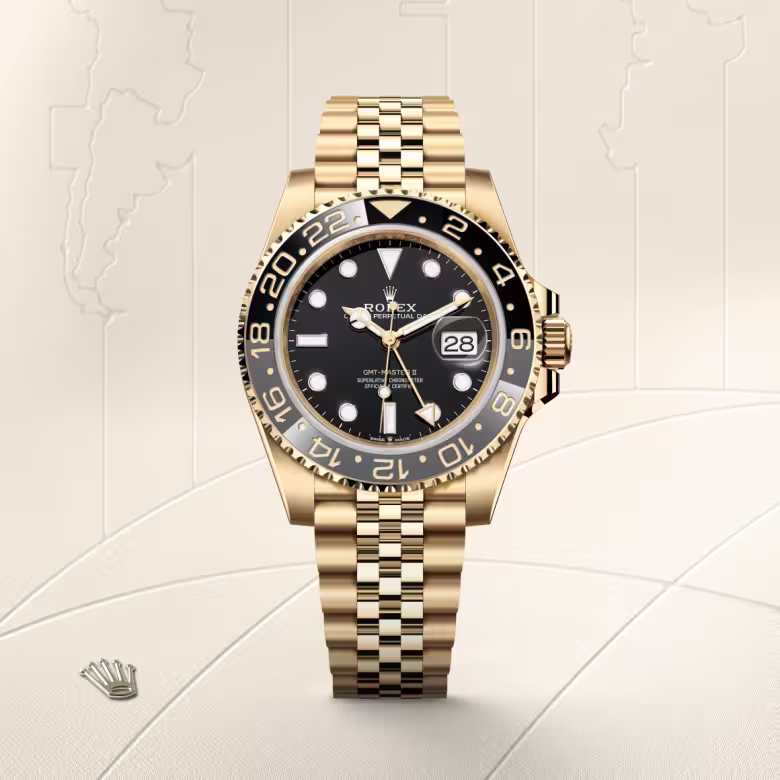 Rolex GMT-Master II 18 ct yellow gold M126718GRNR-0001 - Rolex Boutique Sentosa