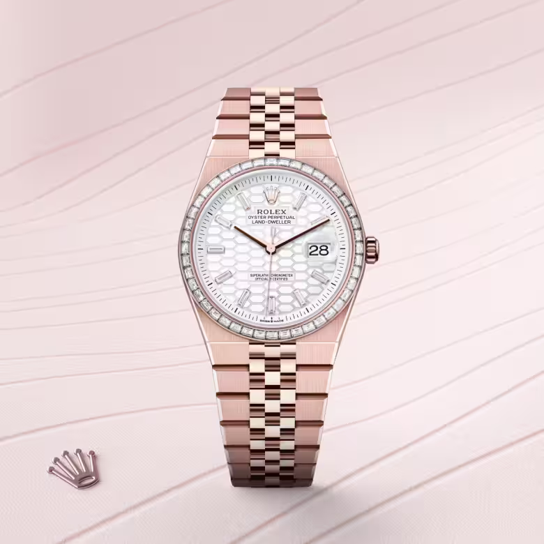 Rolex Land-Dweller 18 ct Everose gold M127285TBR-0002 - Rolex Boutique Sentosa
