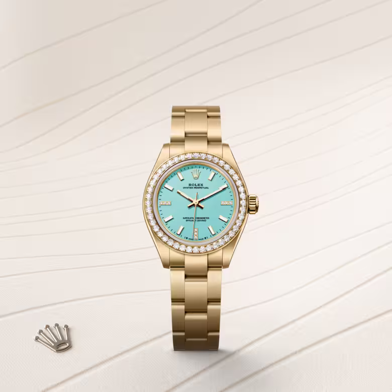 Rolex Oyster Perpetual 18 ct yellow gold M276248RBR-0001 - Rolex Boutique Sentosa