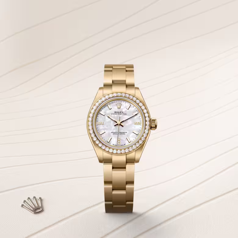 Rolex Oyster Perpetual 18 ct yellow gold M276248RBR-0002 - Rolex Boutique Sentosa